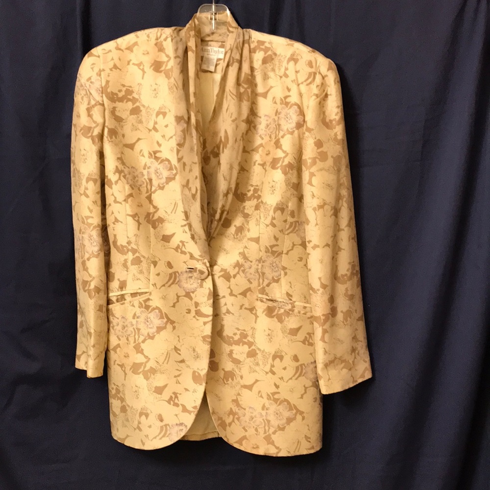 Silk Blazer with Skirt